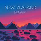 Travel Magnet - New Zealand South Island - 2.5x2.5