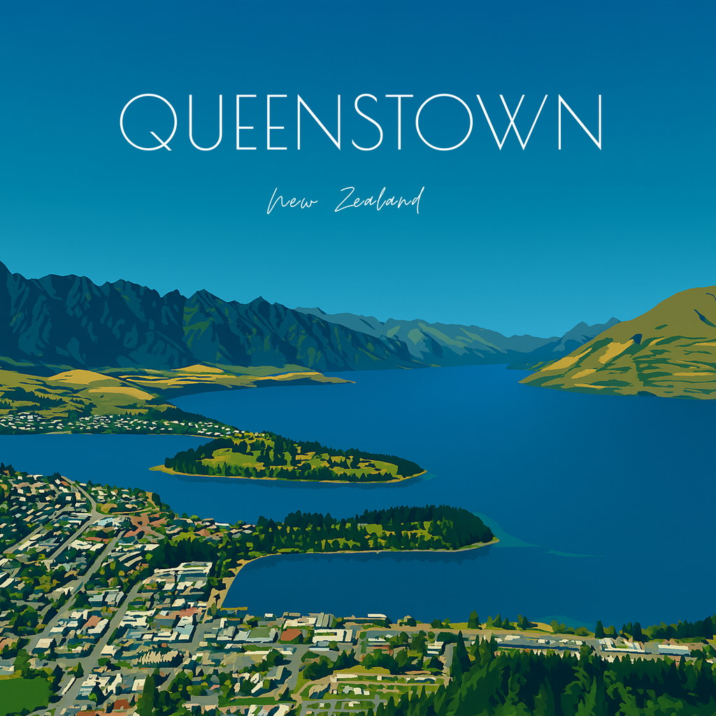 Travel Magnet - New Zealand South Island - 2.5x2.5