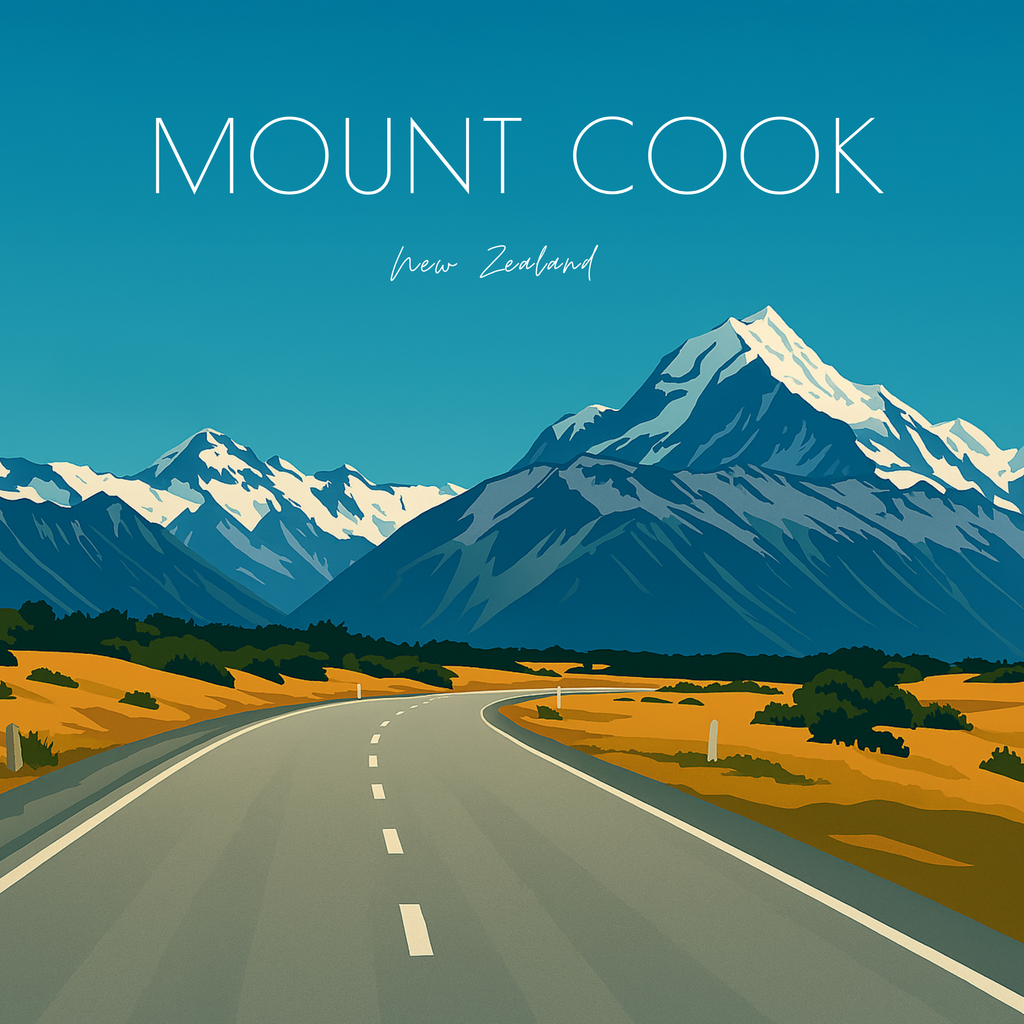 Travel Magnet - New Zealand South Island - 2.5x2.5