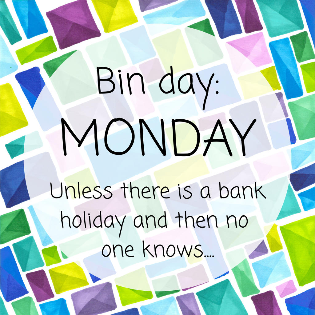 It's Bin Day - 2.5x2.5 Magnets