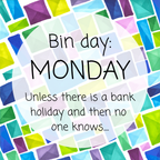 It's Bin Day - 2.5x2.5 Magnets