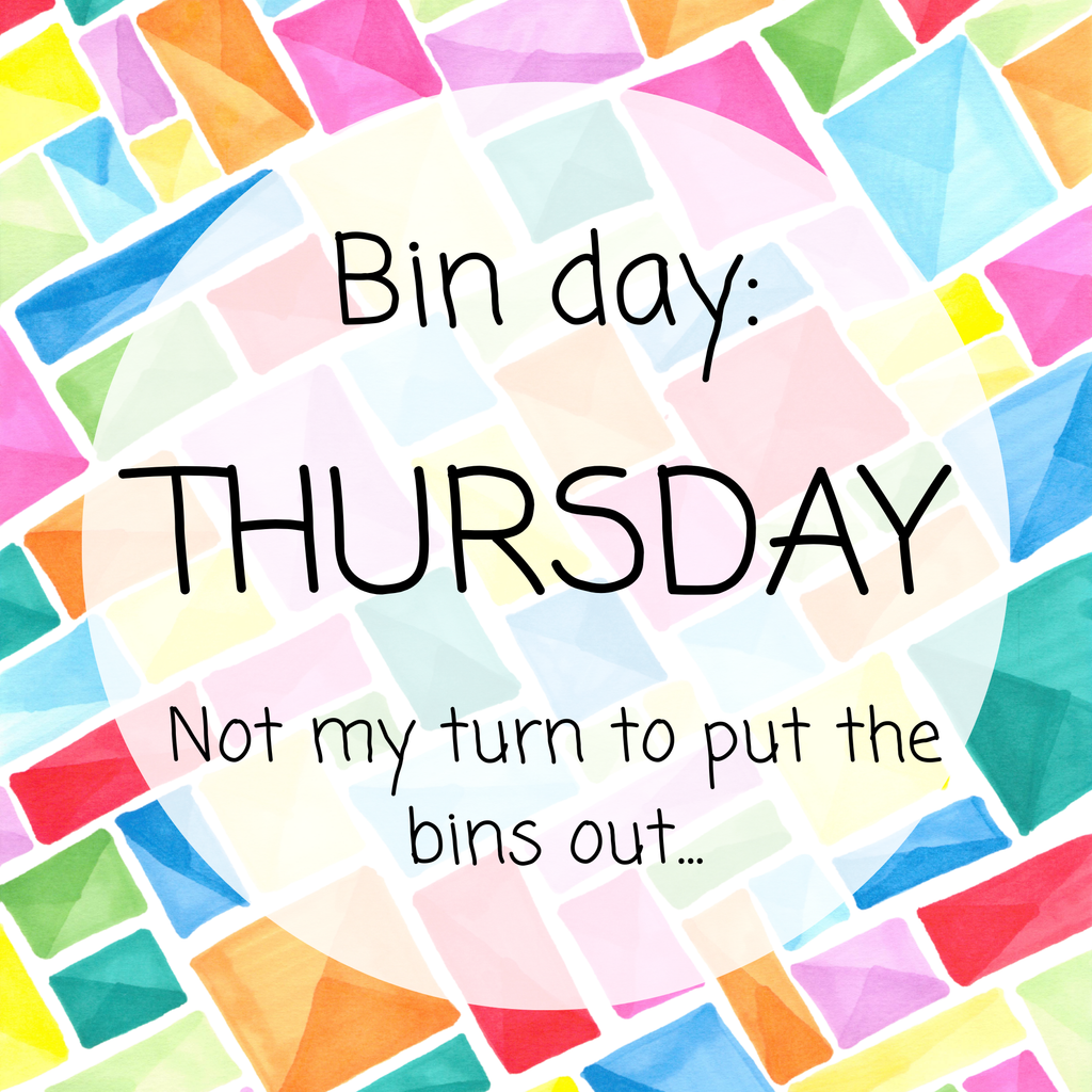 It's Bin Day - 2.5x2.5 Magnets