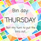 It's Bin Day - 2.5x2.5 Magnets
