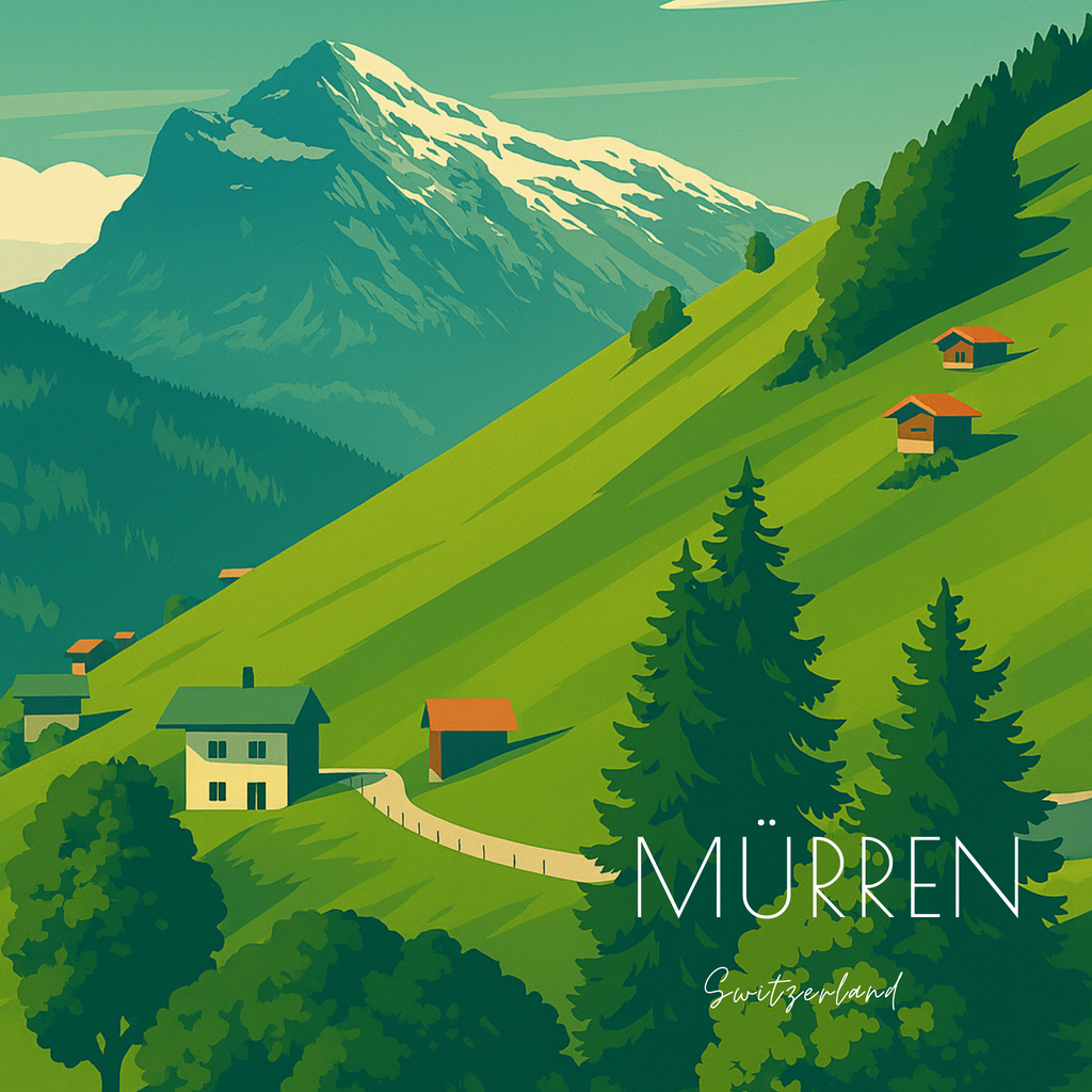 Travel Magnet - Switzerland Collection - 2.5x2.5