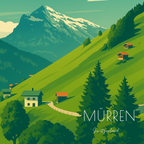 Travel Magnet - Switzerland Collection - 2.5x2.5