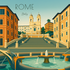 Travel Magnet -Italy Collection - 2.5x2.5