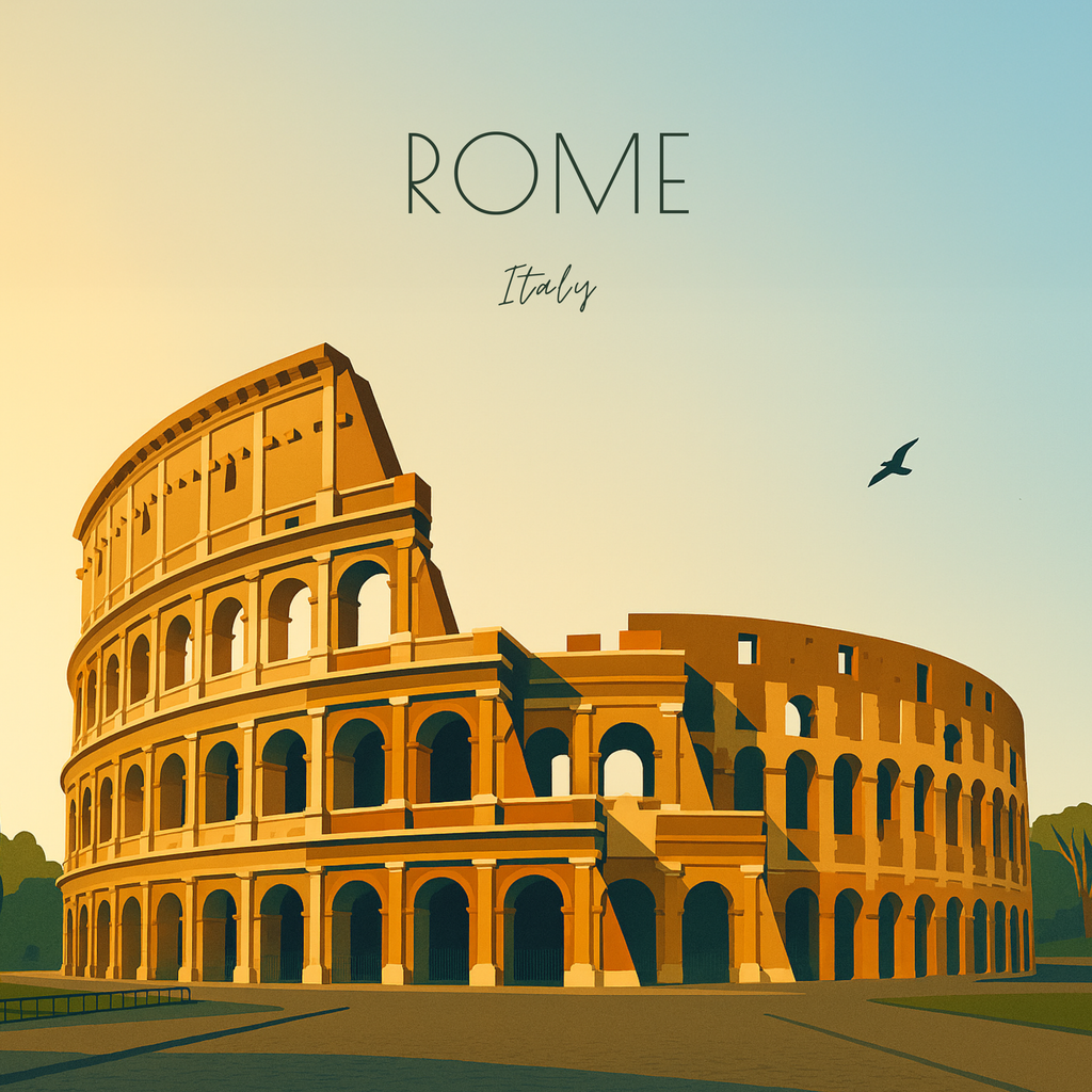 Travel Magnet -Italy Collection - 2.5x2.5