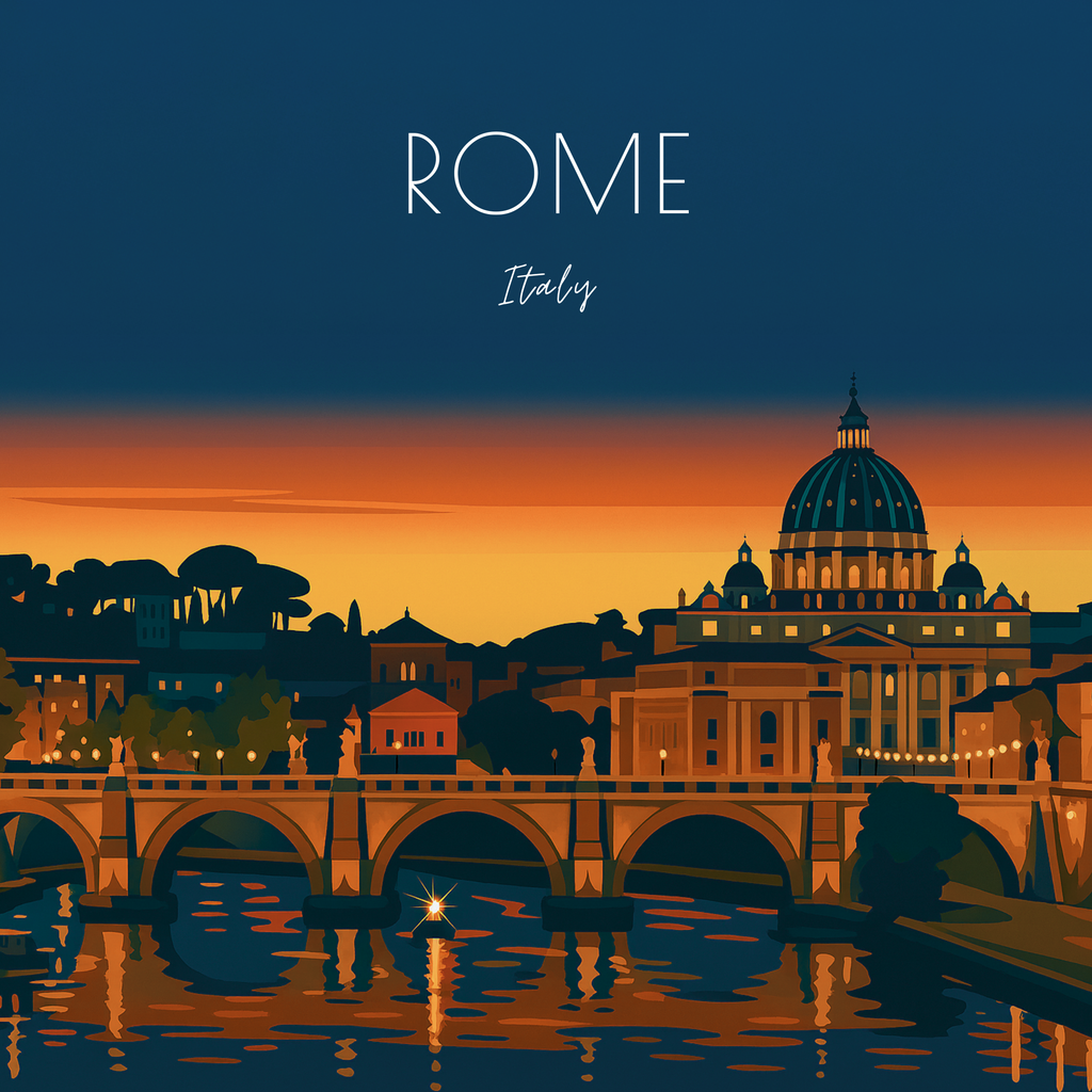 Travel Magnet -Italy Collection - 2.5x2.5