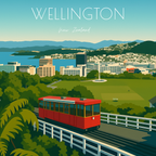 Travel Magnet - New Zealand North Island - 2.5x2.5