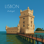 Travel Magnet - Portugal - 2.5x2.5