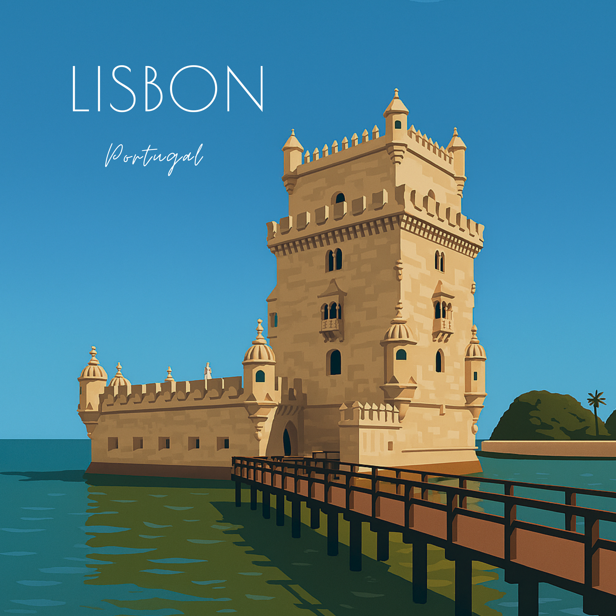 Travel Magnet - Portugal - 2.5x2.5