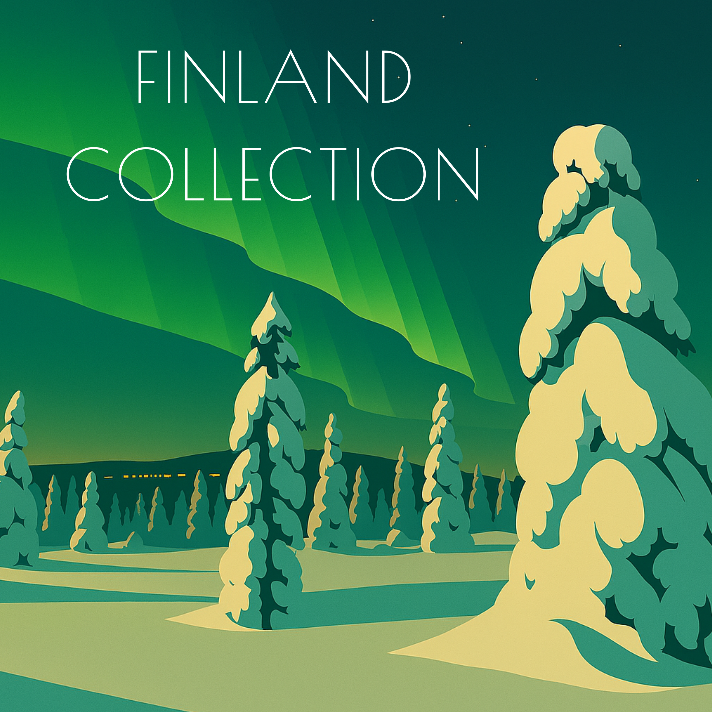 Travel Magnet - Finland Collection - 2.5x2.5