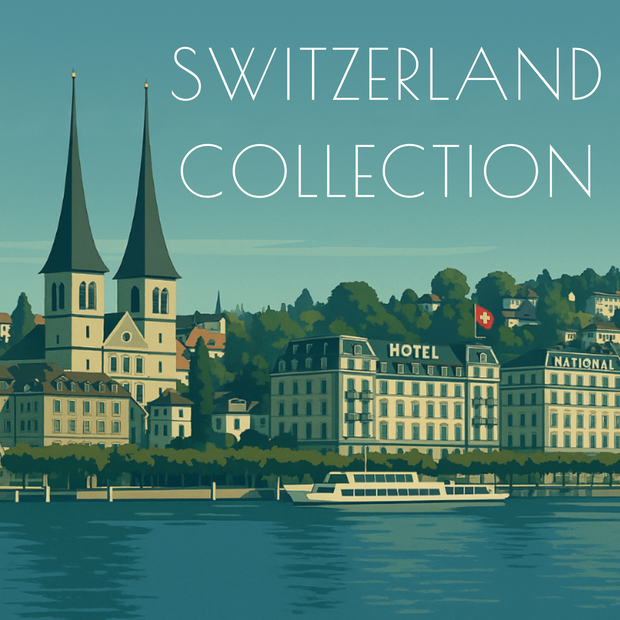 Travel Magnet - Switzerland Collection - 2.5x2.5