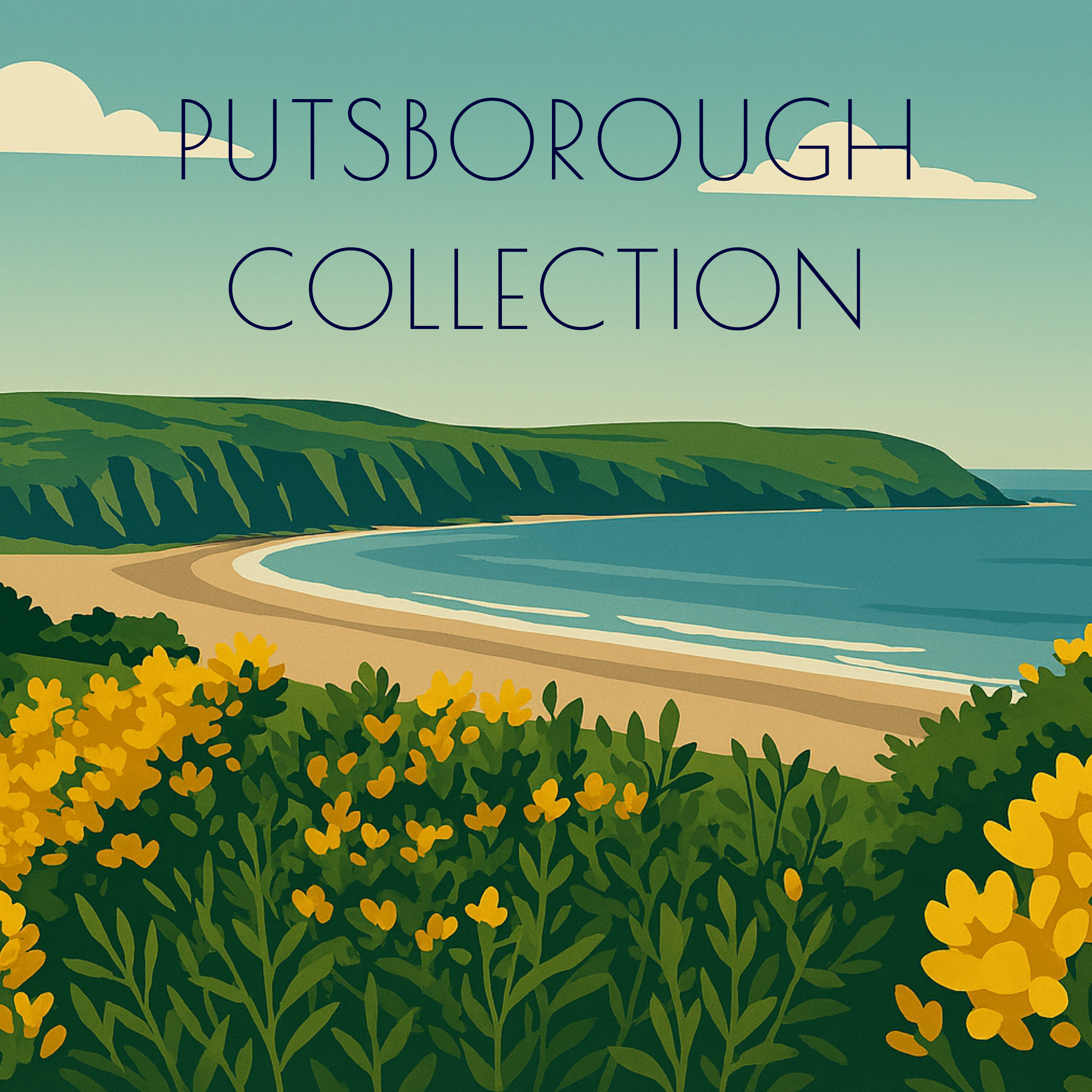 Travel Magnet - Putsborough, North Devon 2.5x2.5