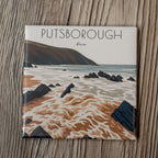 Travel Magnet - Putsborough, North Devon 2.5x2.5
